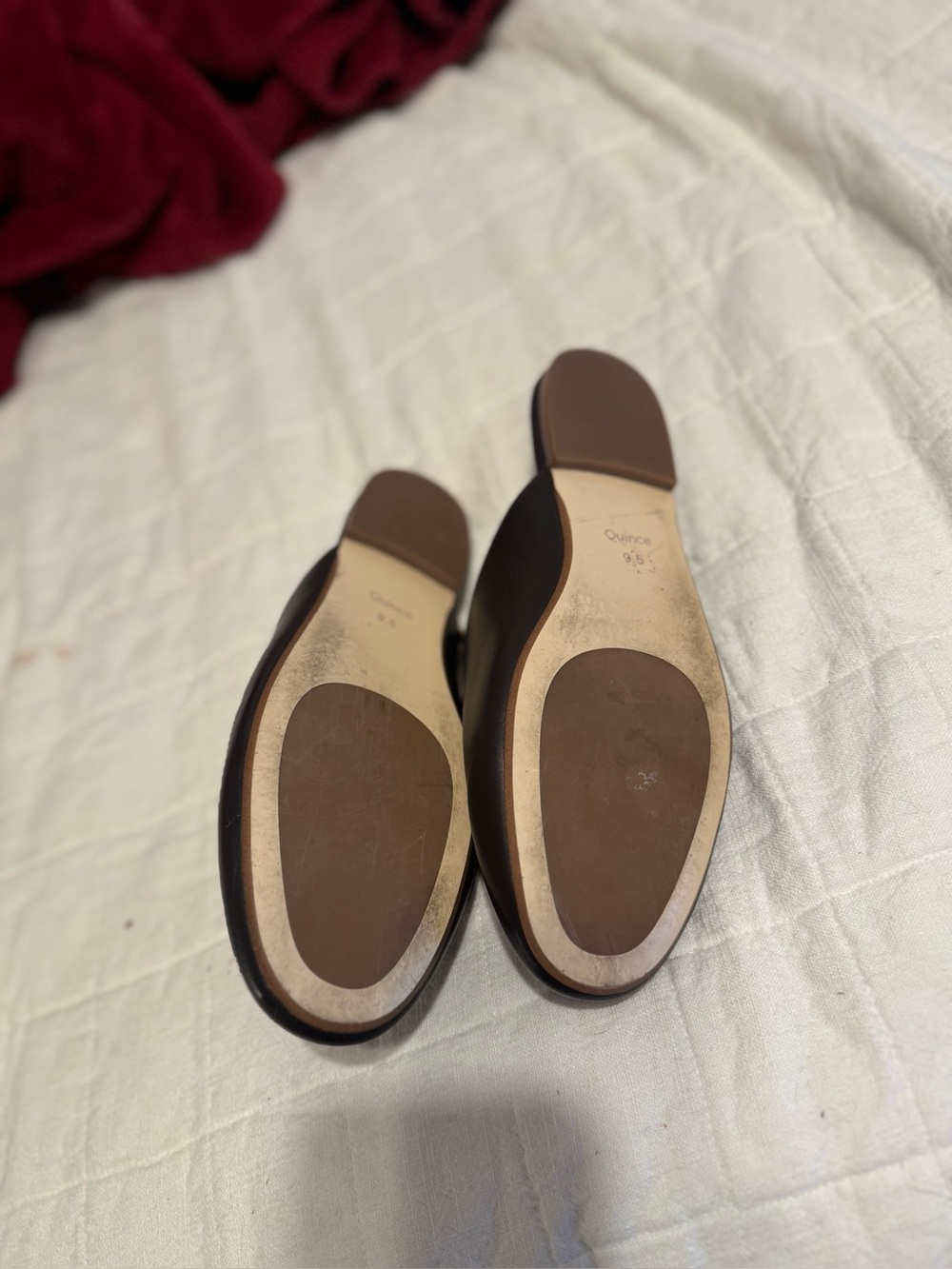 QUINCE leather horsebit mules size 9.5 - Picture 5 of 7